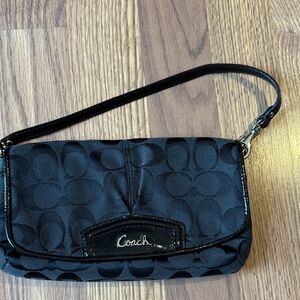 Coach Black Signature Clutch